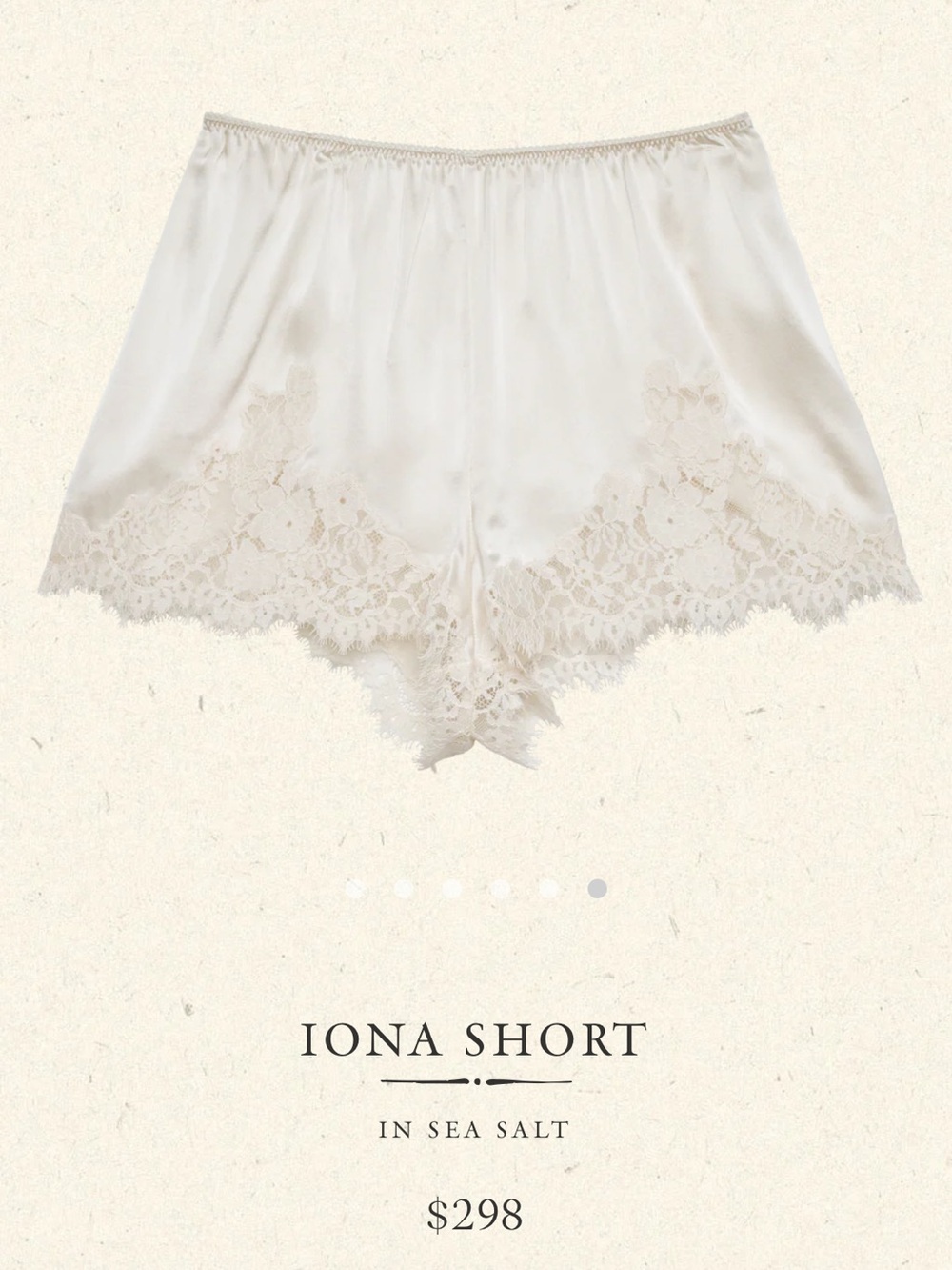 NWT Doen Iona Short in Sea Salt